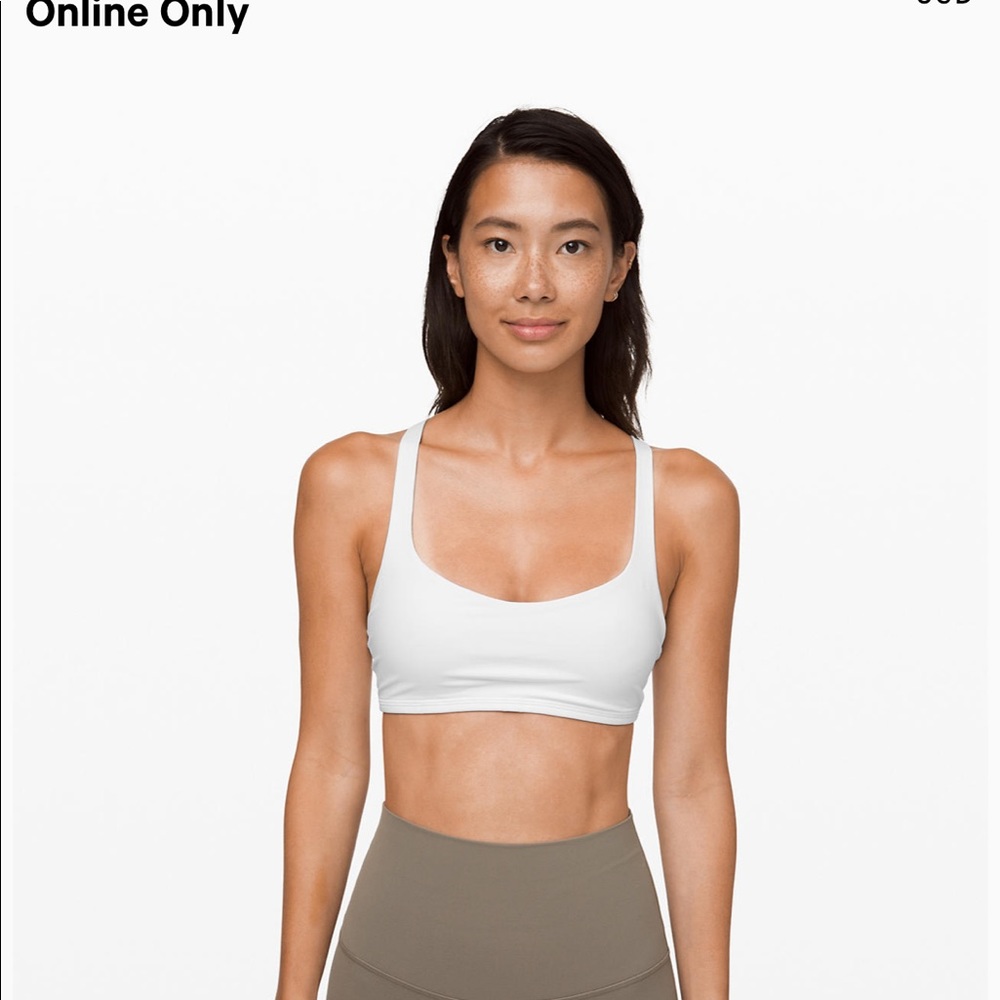 Lululemon Free To Be white sports bra